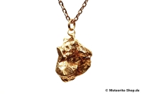 Eisen-Meteorit-Anhänger (Campo del Cielo | Natura | Vergoldet) - 11,15 g Eisen-Meteorit-Anhänger (Campo del Cielo | Natura | Vergoldet) - 11,15 g