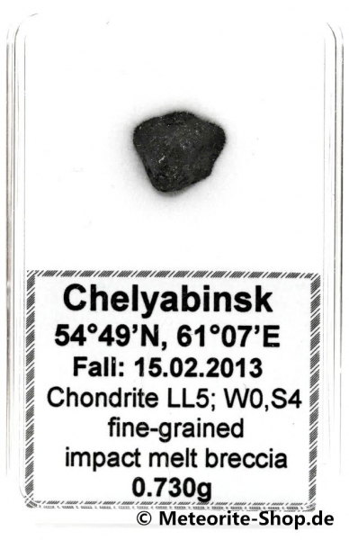 Chelyabinsk (Tscheljabinsk) Meteorit - 0,730 g