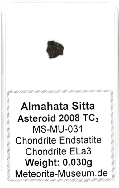 Almahata Sitta Meteorit (MS-MU-031: Enstatit-Chondrit > ELa3) - 0,030 g