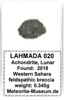 Lahmada 020 Mond Meteorit - 0,340 g Lahmada 020 Mond Meteorit - 0,340 g