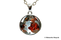 Stein-Eisen-Meteorit-Anhänger (Sericho | Scheibe | 925er Silber) - 4,50 g Stein-Eisen-Meteorit-Anhänger (Sericho | Scheibe | 925er Silber) - 4,50 g