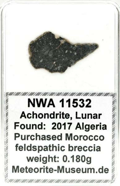 NWA 11532 Mond Meteorit - 0,180 g