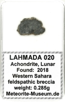 Lahmada 020 Mond Meteorit - 0,285 g Lahmada 020 Mond Meteorit - 0,285 g