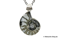 Ammonit-Anhänger (Fossil | Scheibe | 925er Silber) - 7,70 g Ammonit-Anhänger (Fossil | Scheibe | 925er Silber) - 7,70 g
