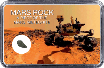 Mars Meteorit NWA 6963 (Motiv: Mars Rover Curiosity Selfie I)