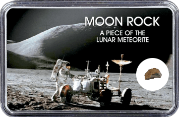 Mond Meteorit NWA 11532 (Motiv: Astronaut mit LRV II)