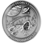 Meteoriten-Münzen: Münzen aus echtem Meteoritengestein