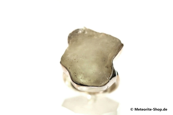 Libyscher Wüstenglas-Ring (Impaktglas | Natura | Gr. 56 | 925er Silber) - 7,90 g