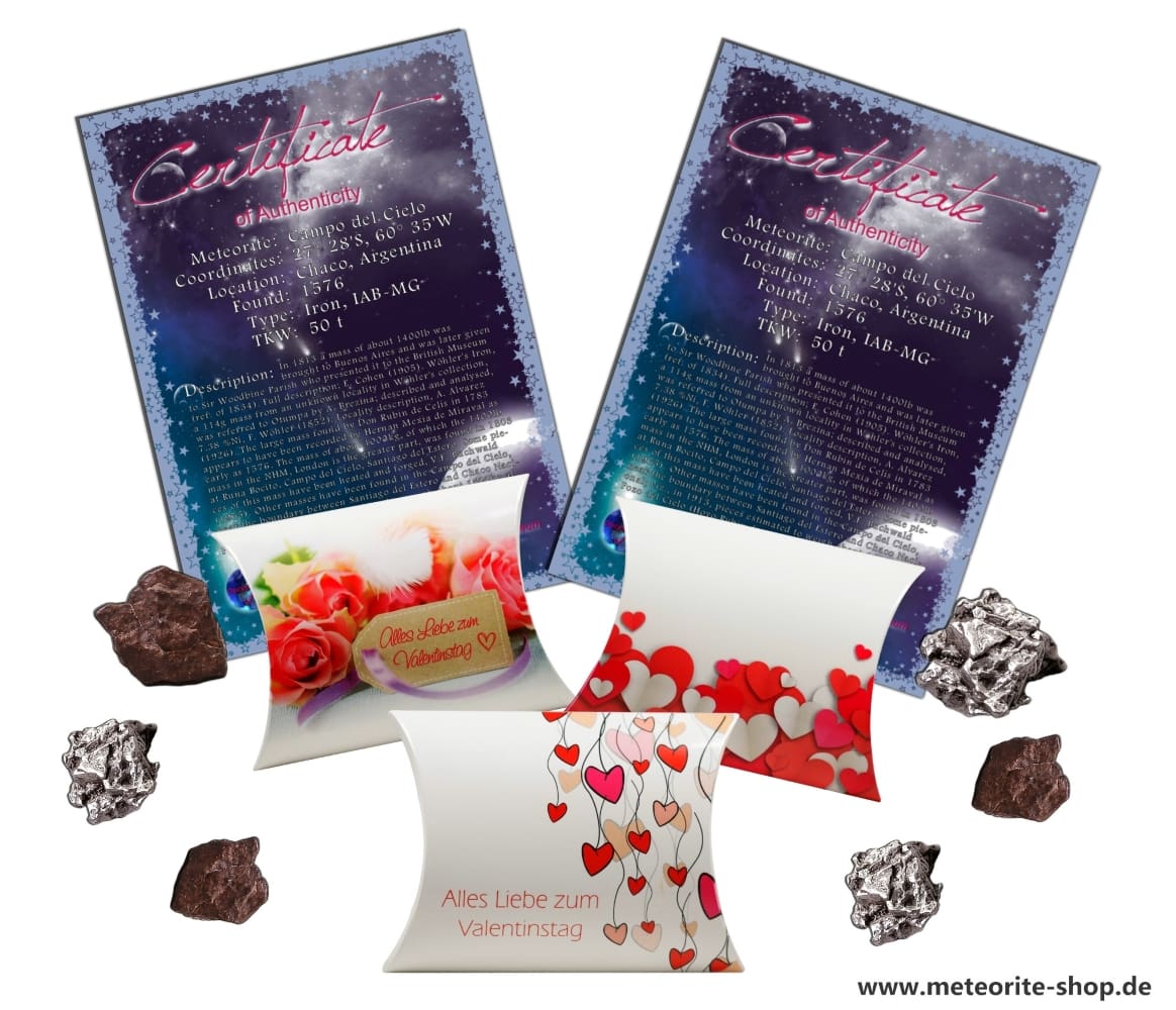 Sternschnuppe als Geschenk zum Valentinstag
